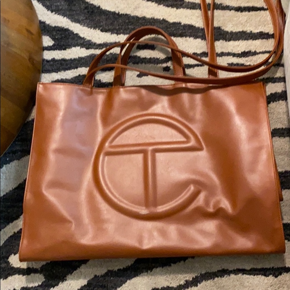 - Telfar large tan shopper